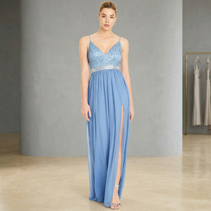 Emerald Sundae Juniors Embellished Lace and Chiffon Gown, Size 15