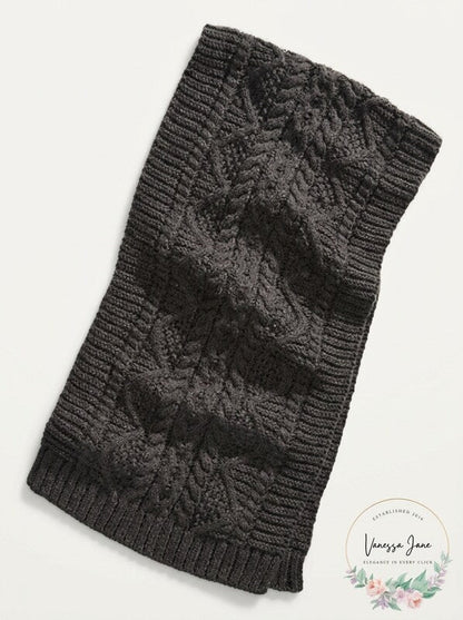 Steve Madden Mens Chunky Scarf, Grey, One Size