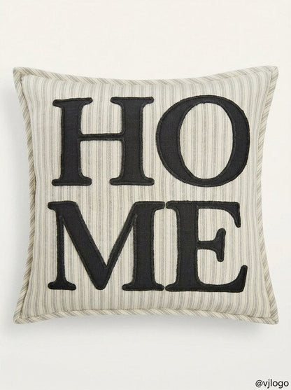 Lacourte Home Stripe Pillow -20x20/Black