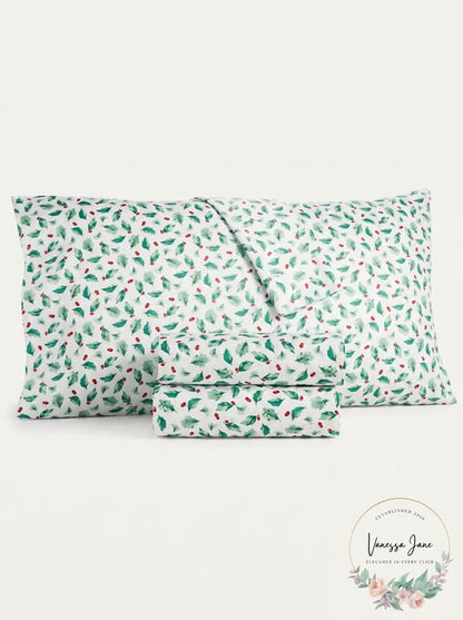 Charter Club Damask Designs Holiday Cotton 4-PC. Full Sheet Set