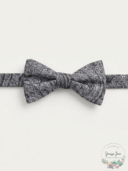 Ryan Seacrest Distinction Mens Atwood Pre-Tied Bow Tie, Gray
