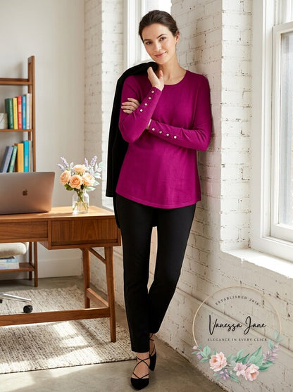 Alfani Ribbed Snap-Detail Sweater