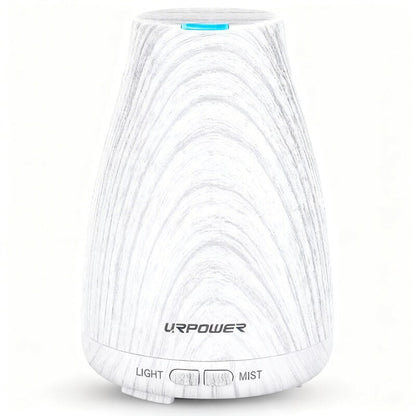URPOWER Essential Oil Diffuser Mini Wood Grain Cool Mist Humidifier Aromatherapy