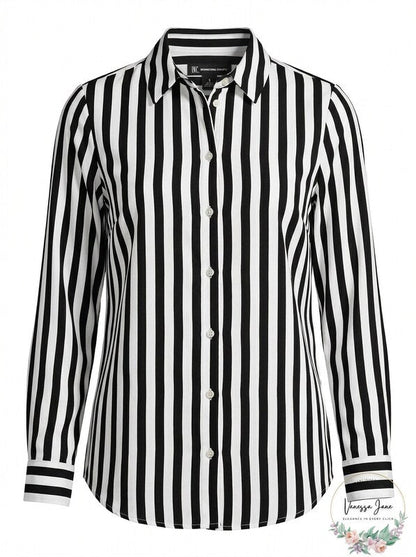 Inc Striped Button-Down Shirt, Size Small