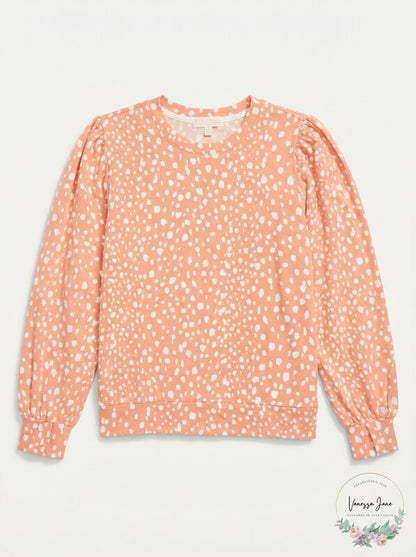 Pj Salvage Crystal Cove Printed Long Sleeve Top