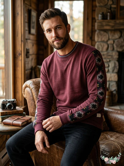 Jack and Jones Jorfrato Printed Pullover Sweatshirt, Size Medium
