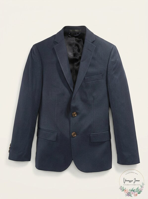 LAUREN Ralph Lauren Kids Classic Suit Separate Jacket, 8R/Navy