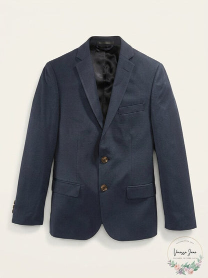 LAUREN Ralph Lauren Kids Classic Suit Separate Jacket, 8R/Navy