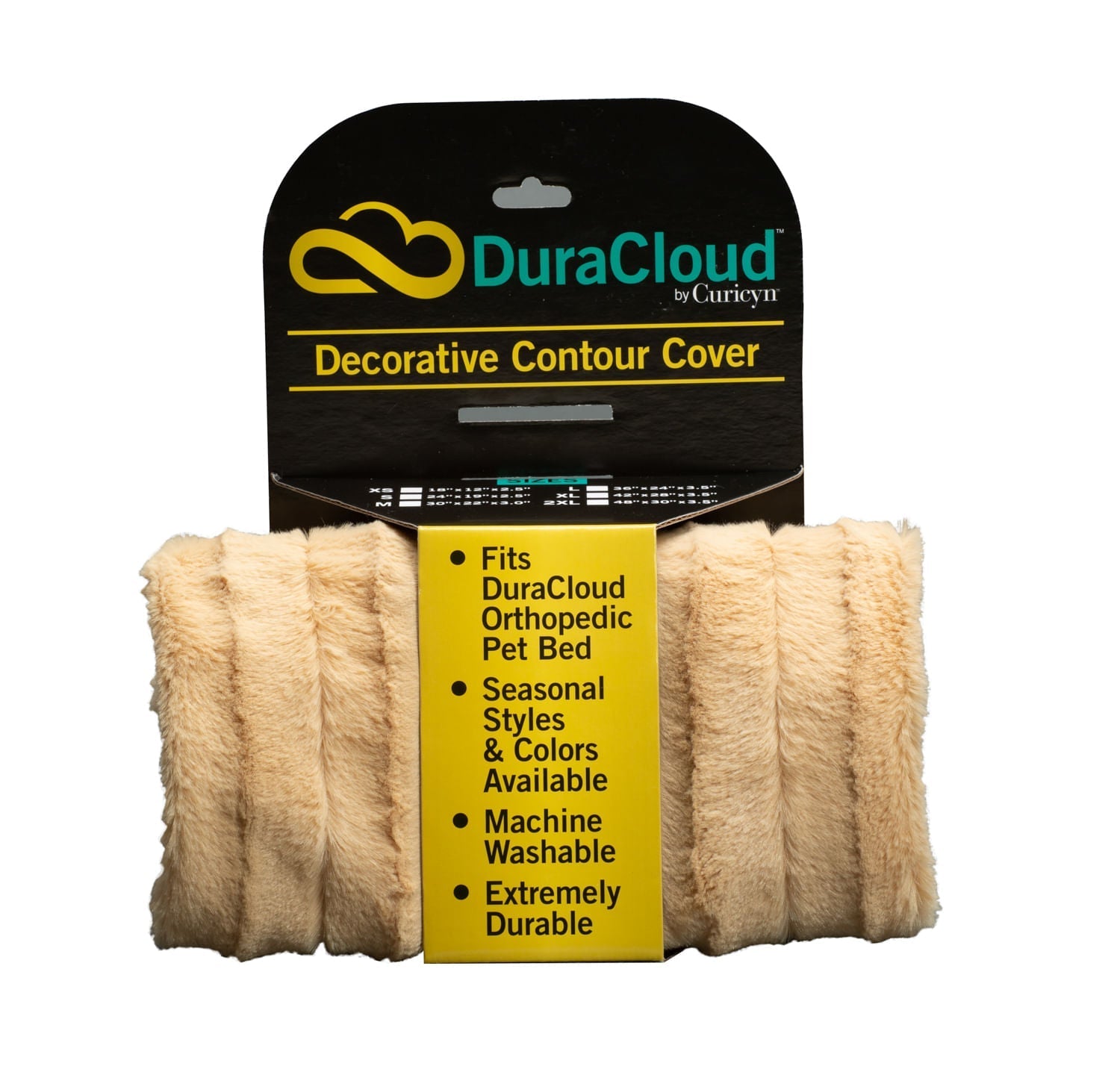 DuraCloud Orthopedic Pet Bed with Washable Cover, Joint Support Foam &amp; Waterproof Liner