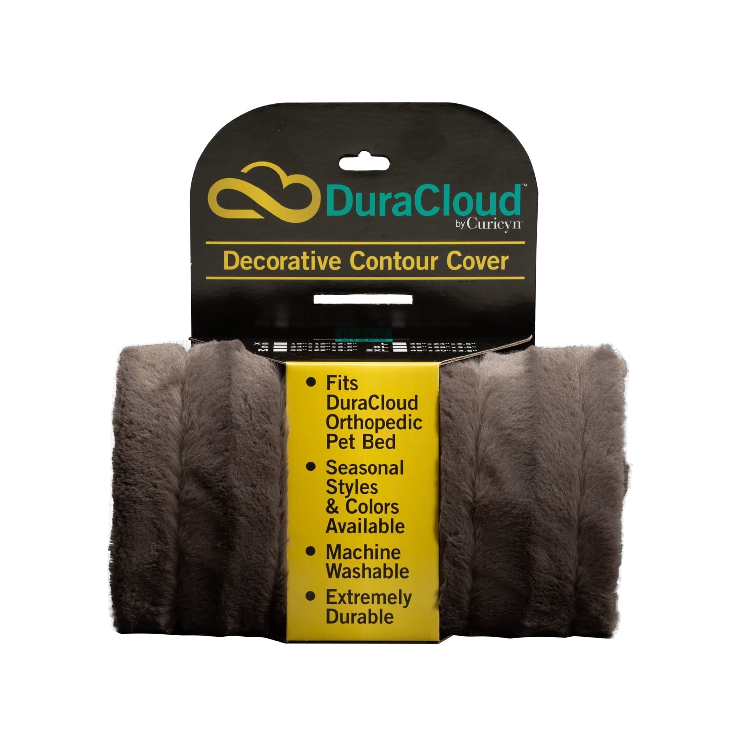 DuraCloud Orthopedic Pet Bed with Washable Cover, Joint Support Foam &amp; Waterproof Liner