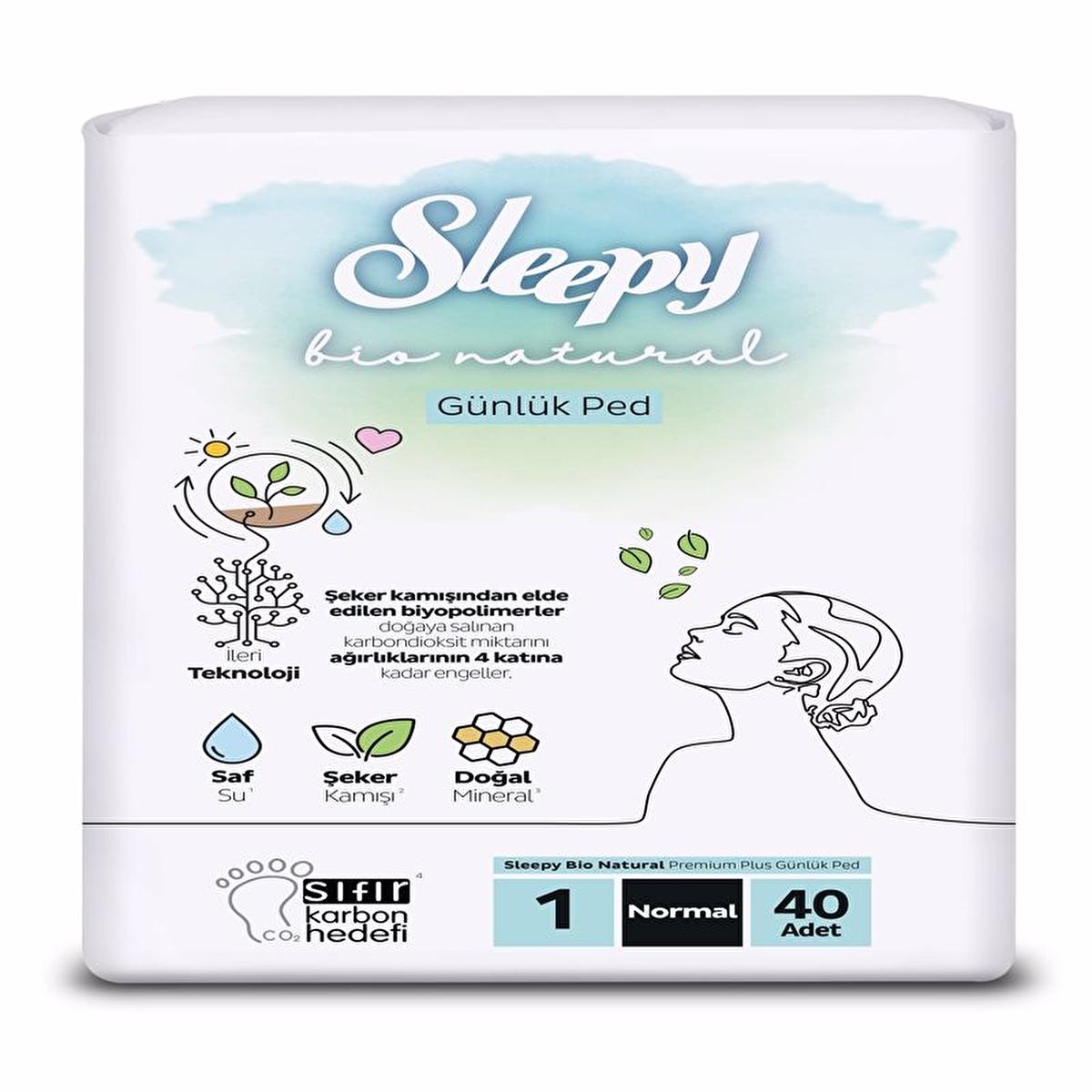 Sleepy Bio Eco-Friendly Diapers, Biodegradable &amp; Chemical-Free, 40 Count - Sustainable Diapering Solutions for Children