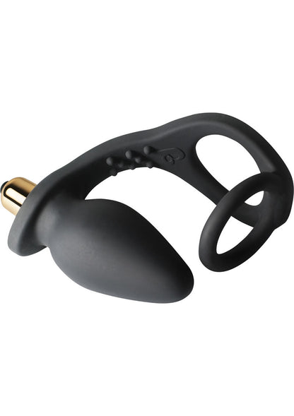 Ro Zen 7 Speed Vibrating Silicone Cock Ring Butt Plug