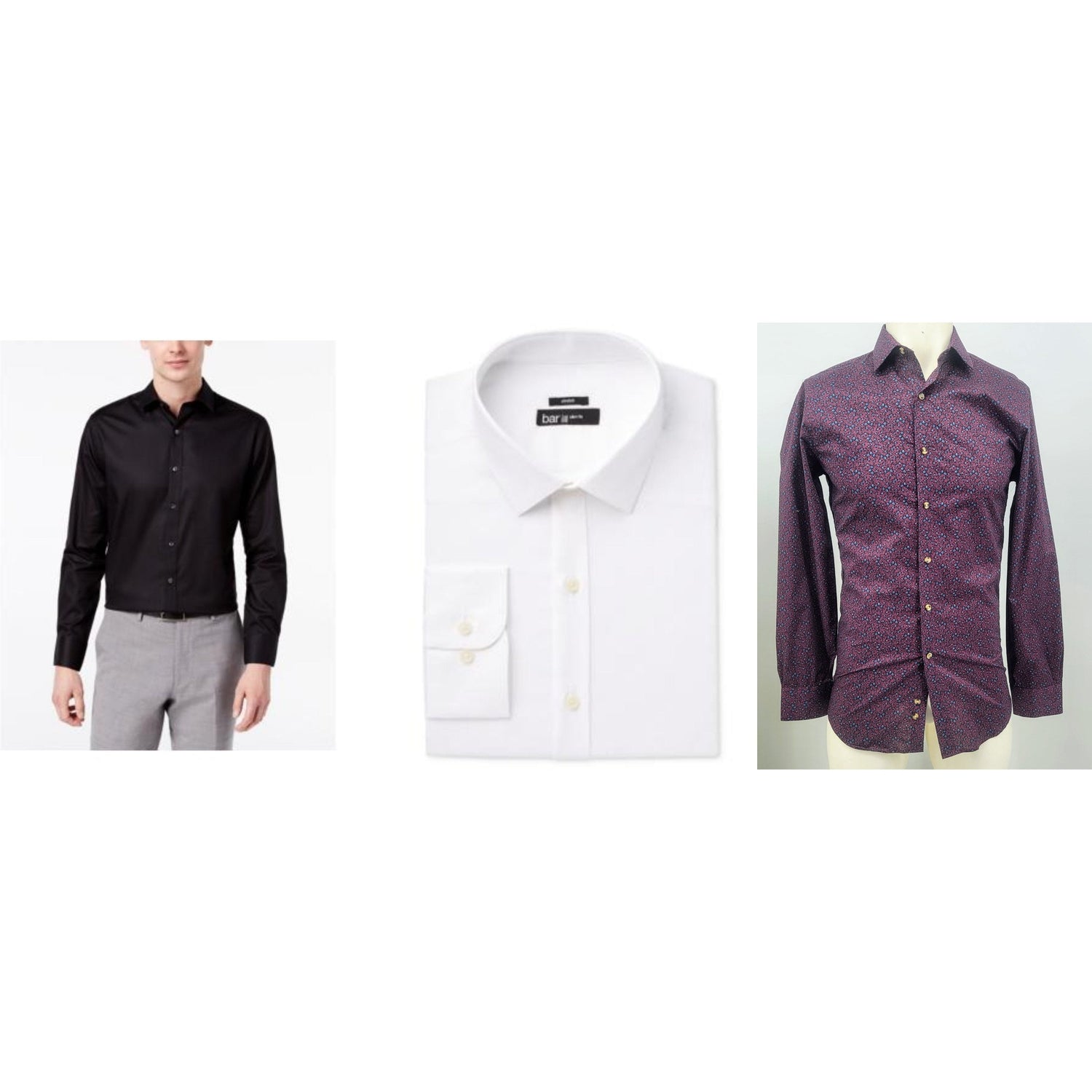 Bar III Mens Slim-Fit Stretch Dress Shirt