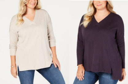 Style &amp; Co Plus Size High-low Over-sized Tunic Sweater
