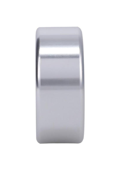 Rock Solid Brushed Alloy Cock Ring by Doc Johnson