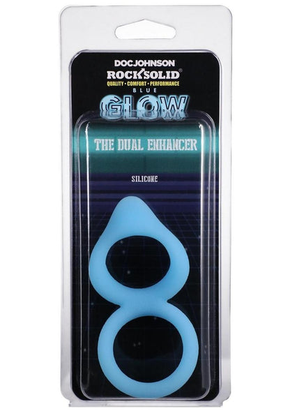 Doc Johnson Rock Solid Blue Glow The Dual Enhancer
