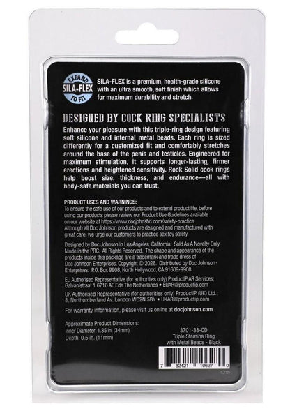 Doc Johnson Rock Solid Triple Stamina Ring