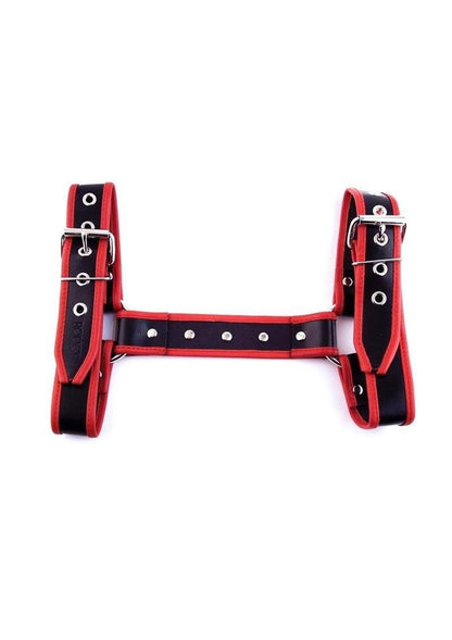Rouge Leather Halter Harness Trim And Adjustable Buckles
