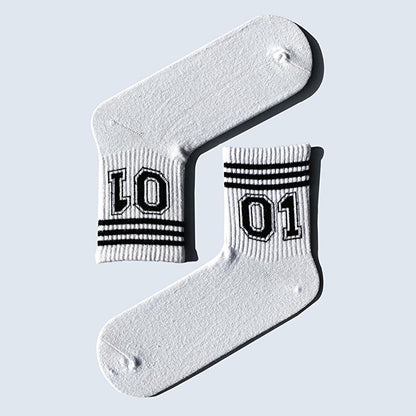 Carnaval Socks 7-Pack Slogan Designed Comfortable Cotton Socks Set for Everyday Wear