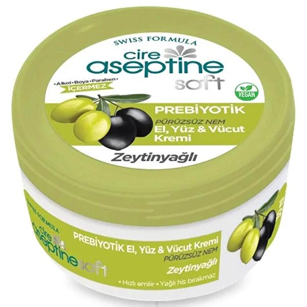 Cire Aseptine Soft Prebiyotik Moisturizing Cream - Nourishing Dry Skin with Olive Oil &amp; Vitamin E, Dermatologically Tested, Paraben Free