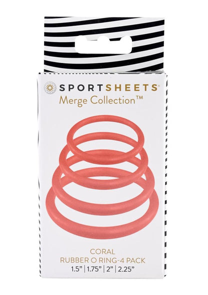 Sportsheets Merge Collection Plum Rubber Assorted Sizes O Ring