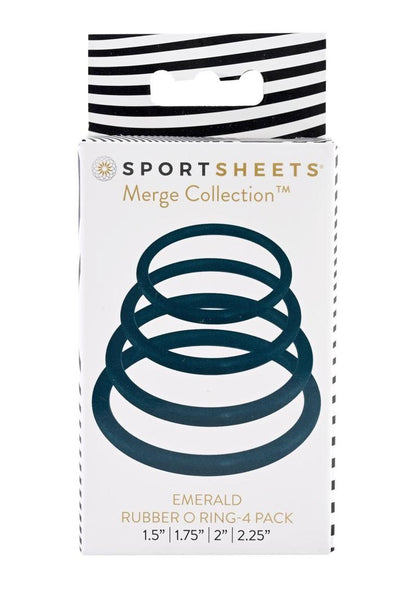 Sportsheets Merge Collection Plum Rubber Assorted Sizes O Ring