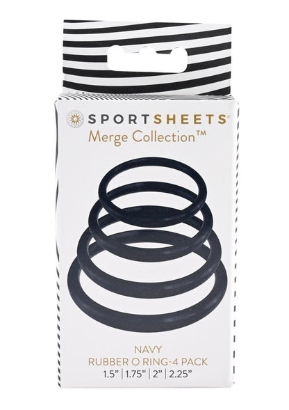Sportsheets Merge Collection Plum Rubber Assorted Sizes O Ring