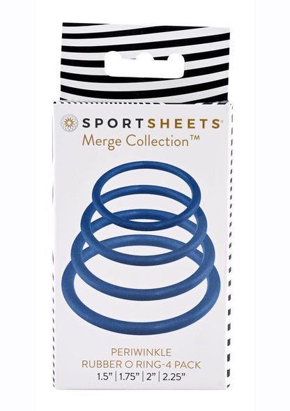Sportsheets Merge Collection Plum Rubber Assorted Sizes O Ring