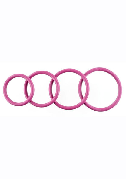 Sportsheets Merge Collection Plum Rubber Assorted Sizes O Ring