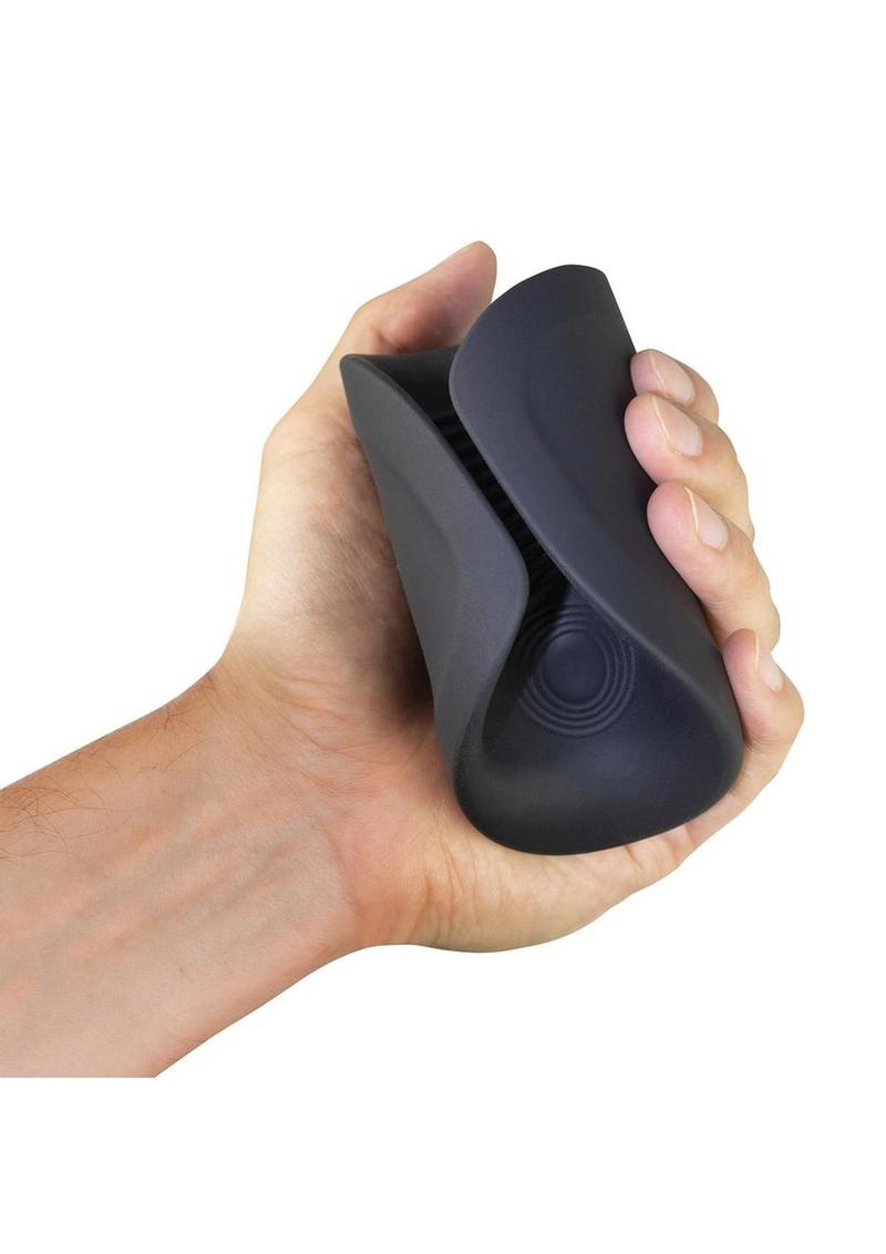 Rush Silicone Vibrating Textured Masturbator 10-Mode Waterproof Toy