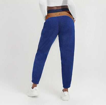 UGG Womens Kieren UGGfluff / Nylon Pant Fleece/Nylon Pants in Night Sky/Hardwood, Size