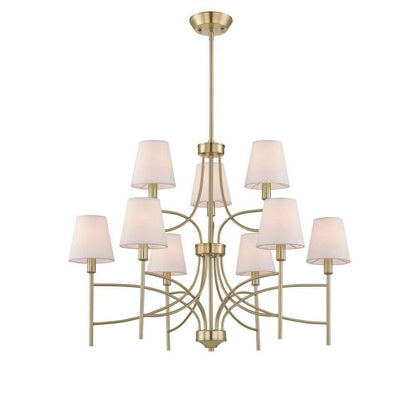 World Imports Millau Collection 5-Light Satin Gold Chandelier