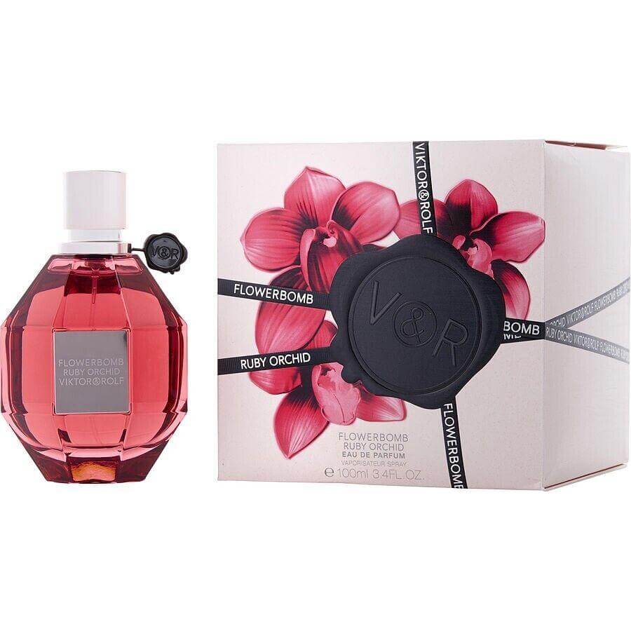 Flowerbomb Ruby Orchid by Viktor &amp; Rolf EDP Spray 3.4 oz for Women