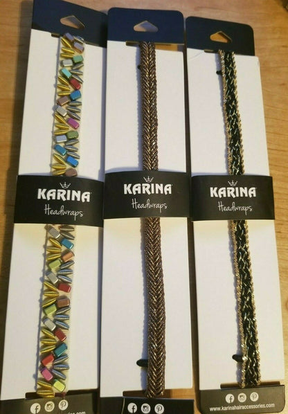 Karina French Couture Headwraps / Headbands, 3 Count