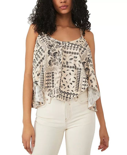 Free People Womens Hey Girl Cotton Tank Top