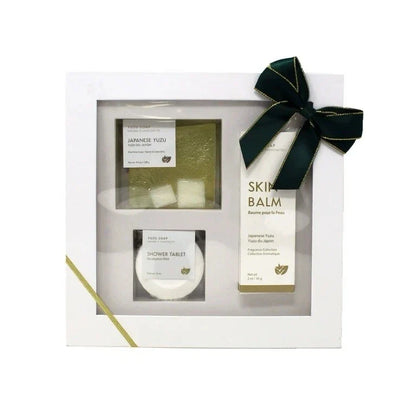 Japanese Yuzu ALOE VERA Soap Bar 3- pc Bath &amp; Body Gift Set -Natural