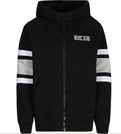 Nike Air Boys Hoodie Sweatshirt Sportswear Full Zip Jacket, 4XS
