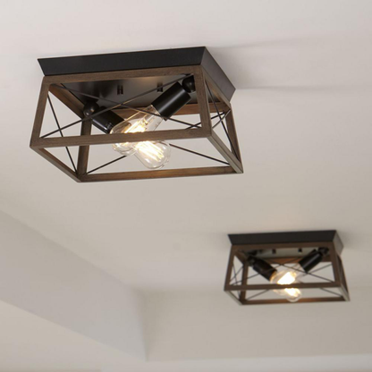 Progress Lighting Briarwood Collection Two-light Flush Mount