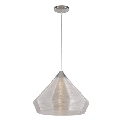 Trans Globe PND-961 One Light Pendant, Polished Chrome Finish