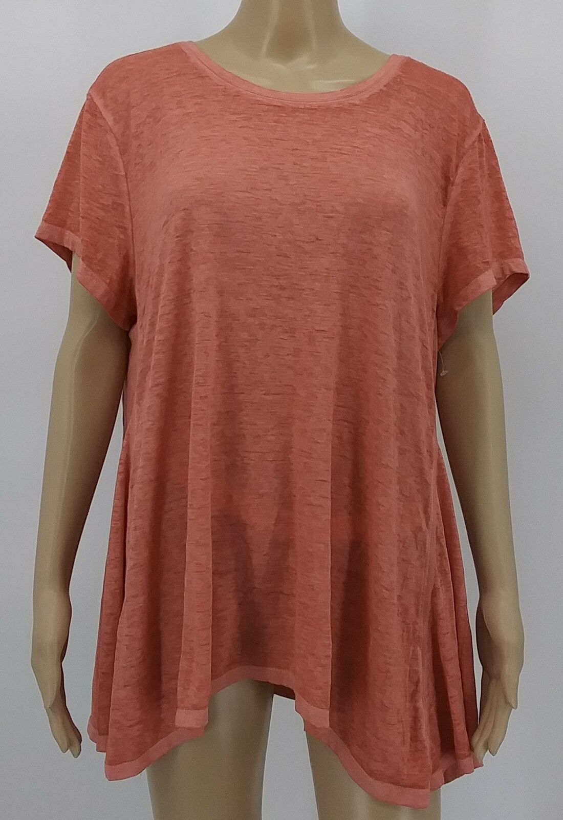 Style &amp; Co Seamed High-Low Top, Size Medium