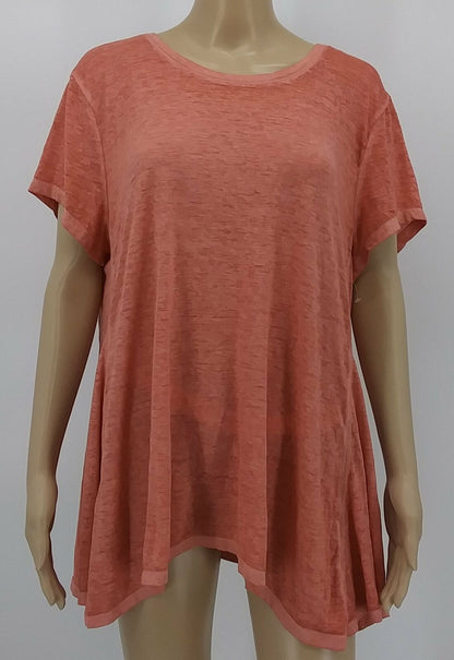 Style &amp; Co Seamed High-Low Top, Size Medium