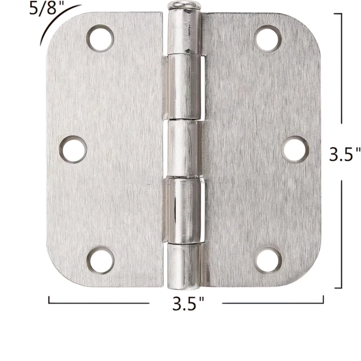 Imperial Hardware 3.5 in. X 3.5 in. Plain Bearing Steel Radius Hinge (2 Sets)