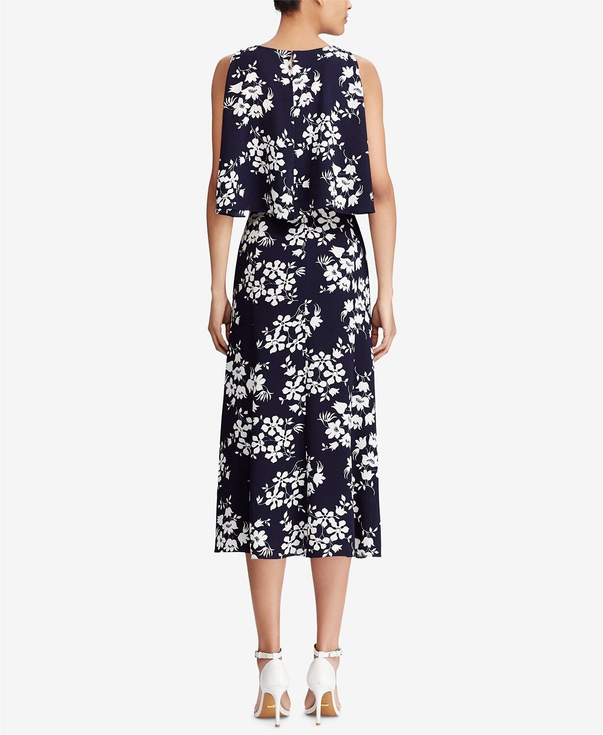 American Living Floral-Print A-Line Dress, Size 18