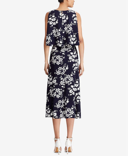 American Living Floral-Print A-Line Dress, Size 18
