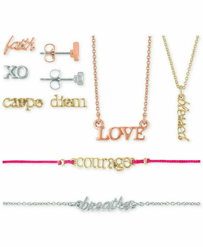 Rachel Rachel Roy Two-Tone Stud Earrings, Pendant Necklace &amp; Bracelet 7-Pc.