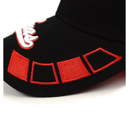 Texas Red &amp; Black 3D Embroidered Baseball Cap, Hat