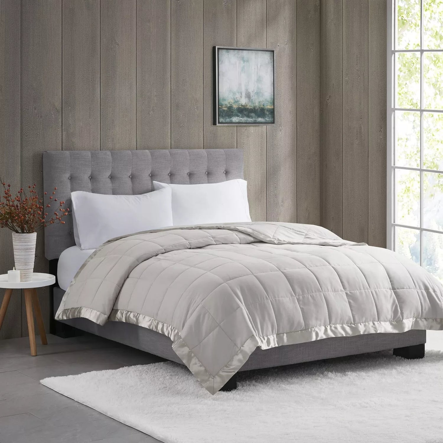 Madison Park Windom Down Alternative Blanket, Microfiber with 3M Scotchgard King