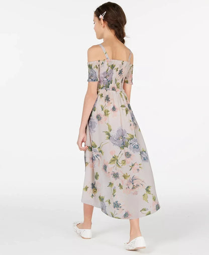 Rare Editions Big Girls Floral Maxi Dress, Size 10