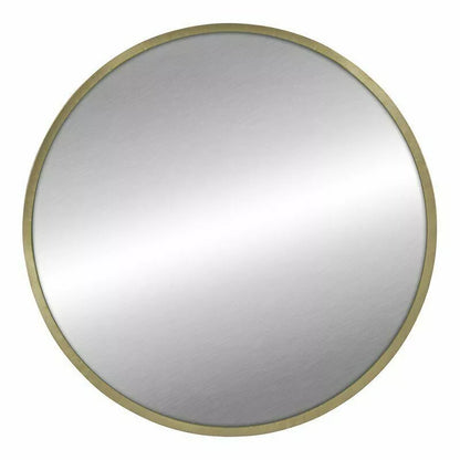 Stratton Home Decor Ava Round Mirror in Gold