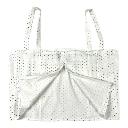 Danielle Bernstein Dot Cropped Tank Top, Size 8